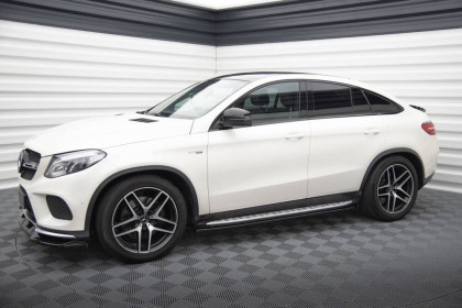 Prahové lišty Mercedes-Benz GLE Coupe 43 AMG / AMG-Line C292 černý lesklý plast