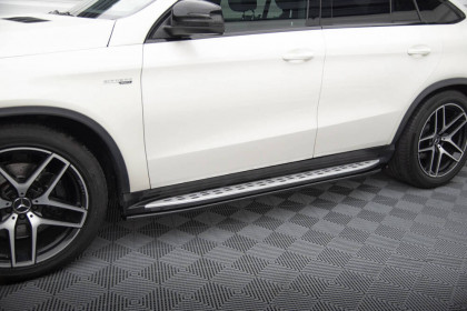 Prahové lišty Mercedes-Benz GLE Coupe 43 AMG / AMG-Line C292 černý lesklý plast