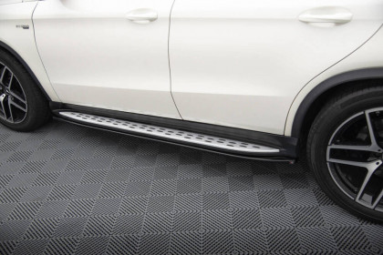 Prahové lišty Mercedes-Benz GLE Coupe 43 AMG / AMG-Line C292 černý lesklý plast