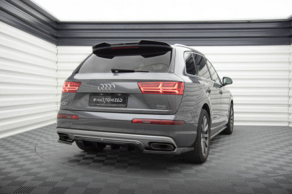 Spoiler zadního nárazniku Audi Q7 Mk2 černý lesklý plast