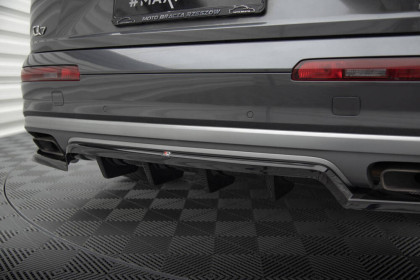 Spoiler zadního nárazniku Audi Q7 Mk2 černý lesklý plast