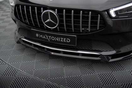 Spojler pod nárazník lipa V.2 Mercedes-Benz CLA C118 černý lesklý plast