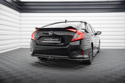 Spoiler zadního nárazniku Honda Civic Mk10 černý lesklý plast