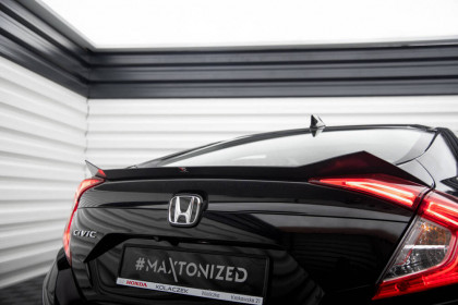 Prodloužení spoileru Honda Civic Mk10 černý lesklý plast