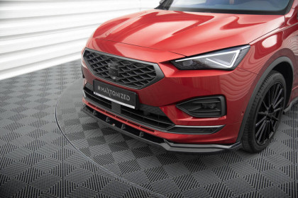 Spojler pod nárazník lipa V.2 Seat Tarraco FR Mk1 černý lesklý plast