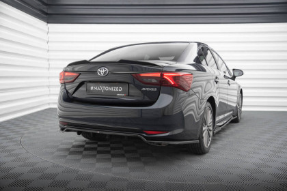 Prodloužení spoileru 3D Toyota Avensis Sedan Mk3 Facelift černý lesklý plast