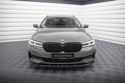 Spojler pod nárazník lipa V.1 BMW 5 G30 / G31 Facelift černý lesklý plast