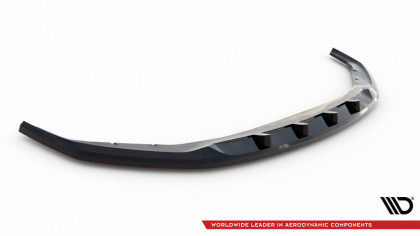 Spojler pod nárazník lipa V.1 BMW 5 G30 / G31 Facelift černý lesklý plast