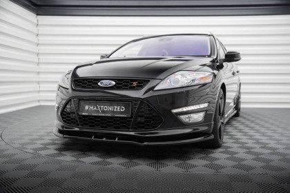 Spojler pod nárazník lipa V.1 Ford Mondeo ST-Line Mk4 Facelift černý lesklý plast