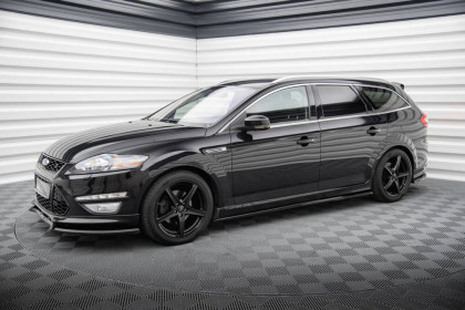 Prahové lišty Ford Mondeo ST-Line Mk4 Facelift černý lesklý plast