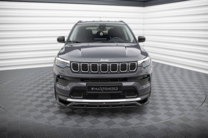 Spojler pod nárazník lipa Jeep Compass Limited Mk2 Facelift černý lesklý plast