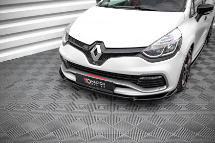 Spojler pod nárazník lipa V.2 Renault Clio RS Mk4 černý lesklý plast