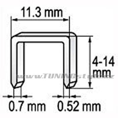 Spona do sešívačky 12 x 11,2 mm 1000 ks