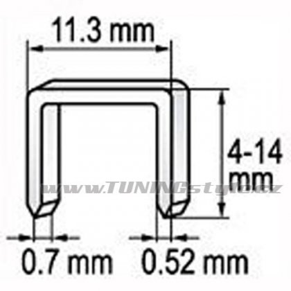 Spona do sešívačky 6 x 11,2 mm 1000 ks