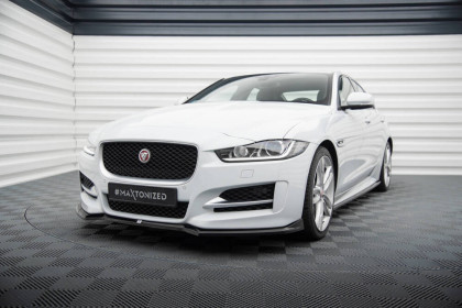 Spojler pod nárazník lipa V.1 Jaguar XE R-Sport X760 černý lesklý plast