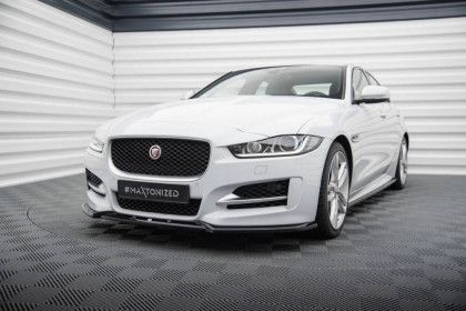 Spojler pod nárazník lipa V.2 Jaguar XE R-Sport X760 černý lesklý plast