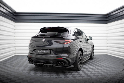 Spoiler zadního nárazniku Alfa Romeo Stelvio Quadrifoglio Mk1 černý lesklý plast