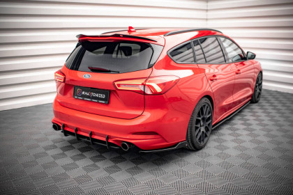 Splittery zadní boční V.6 Ford Focus Estate ST Mk4 černý lesklý plast