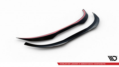 Prodloužení spoileru V.2 Ford Focus Estate ST-Line Mk4 černý lesklý plast