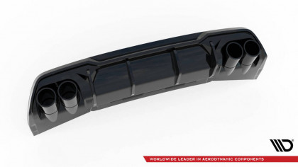 Zadní difuzor V.3 + černé koncovky Cupra Formentor VZ Mk1 černý lesklý plast