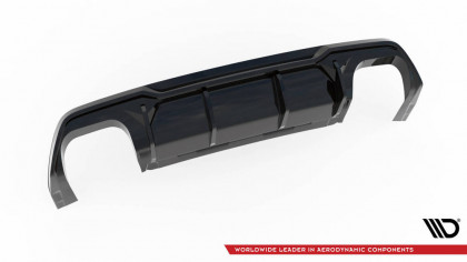 Zadní difuzor V.3 + černé ocelové koncovky Cupra Formentor VZ Mk1 černý lesklý plast
