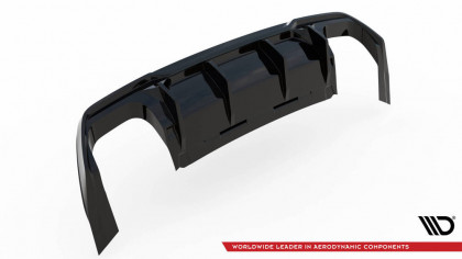 Zadní difuzor V.3 + černé ocelové koncovky Cupra Formentor VZ Mk1 černý lesklý plast