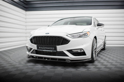 Spojler pod nárazník lipa Ford Mondeo Sport Mk5 Facelift / Fusion Sport Mk2 Facelift černý lesklý plast