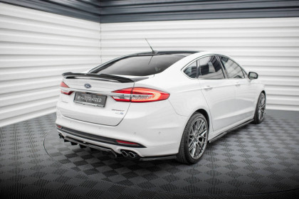 Splittery zadní boční Ford Mondeo Sport Mk5 Facelift / Fusion Sport Mk2 Facelift černý lesklý plast