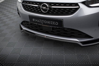 Spojler pod nárazník lipa V.2 Opel Corsa F ( Mk6) černý lesklý plast
