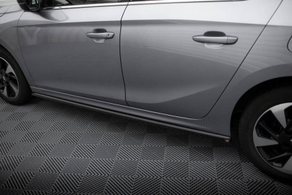 Prahové lišty Opel Corsa F ( Mk6) černý lesklý plast