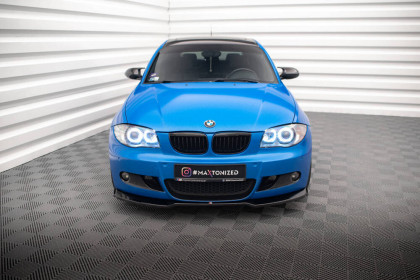 Spojler pod nárazník lipa V.1 BMW 1 M-Pack E87 Facelift černý lesklý plast