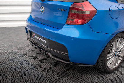 Spoiler zadního nárazniku BMW 1 M-Pack E87 Facelift černý lesklý plast