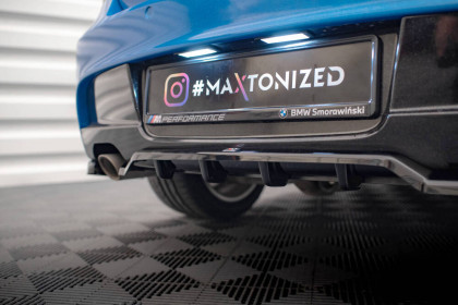 Spoiler zadního nárazniku BMW 1 M-Pack E87 Facelift černý lesklý plast