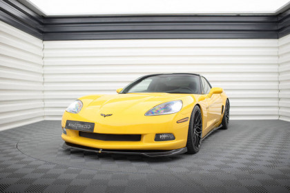 Spojler pod nárazník lipa Chevrolet Corvette C6 černý lesklý plast