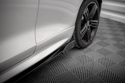 Prahové lišty V.2 + flaps Volkswagen Scirocco R Mk3 černý lesklý plast