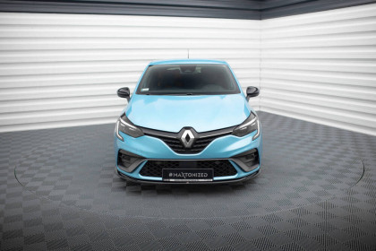 Spojler pod nárazník lipa V.2 Renault Clio R.S. Line Mk5 černý lesklý plast