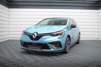 Spojler pod nárazník lipa V.2 Renault Clio R.S. Line Mk5 černý lesklý plast