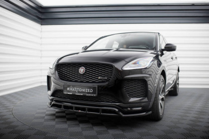 Spojler pod nárazník lipa Jaguar E-Pace R-Dynamic Mk1 černý lesklý plast