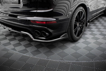 Spoiler zadního nárazniku Porsche Cayenne Mk2 Facelift černý lesklý plast