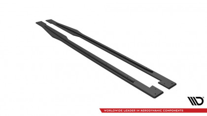Prahové lišty Street pro Audi TT S / S-Line 8S černo červené
