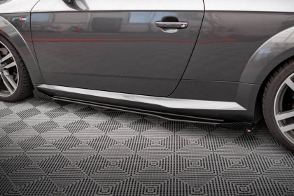 Prahové lišty Street pro + flaps Audi TT S / S-Line 8S černo červené