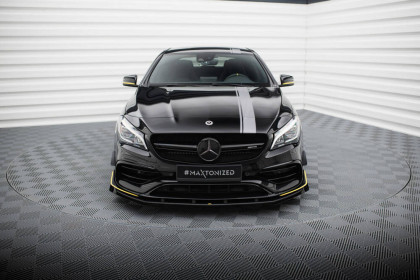 Street pro spojler pod nárazník lipa + flaps Mercedes-AMG CLA 45 Aero C117 Facelift černý