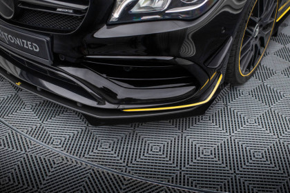 Street pro spojler pod nárazník lipa + flaps Mercedes-AMG CLA 45 Aero C117 Facelift černý