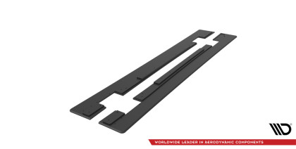 Prahové lišty Street pro Mercedes-AMG CLA 45 C117 Facelift černo červené