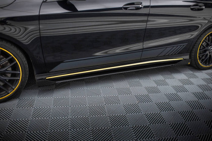 Prahové lišty Street pro + flaps Mercedes-AMG CLA 45 C117 Facelift černé