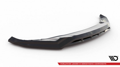 Spojler pod nárazník lipa V.1 BMW X5 M-Pack G05 Facelift černý lesklý plast