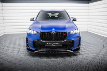 Spojler pod nárazník lipa V.2 BMW X5 M-Pack G05 Facelift černý lesklý plast