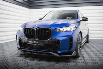 Spojler pod nárazník lipa V.2 BMW X5 M-Pack G05 Facelift černý lesklý plast