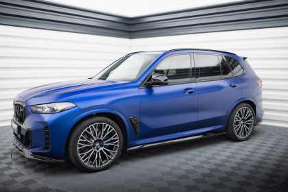 Prahové lišty V.1 BMW X5 M-Pack G05 Facelift černý lesklý plast