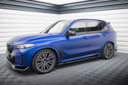 Prahové lišty V.2 BMW X5 M-Pack G05 Facelift černý lesklý plast